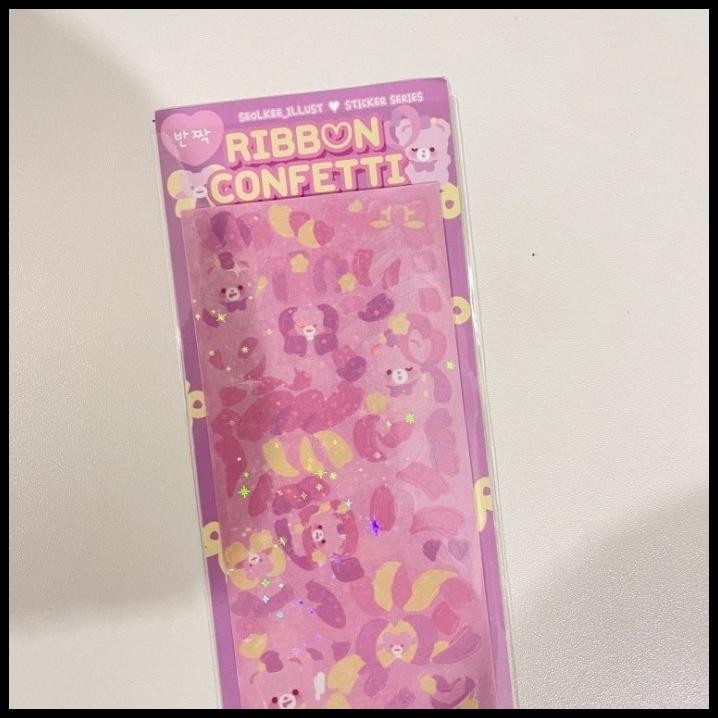 

DISKON STICKER GOLD GLITTER DUST PINK BEAR RIBBON STIKER DECORATIVE DECO CUTE !!!
