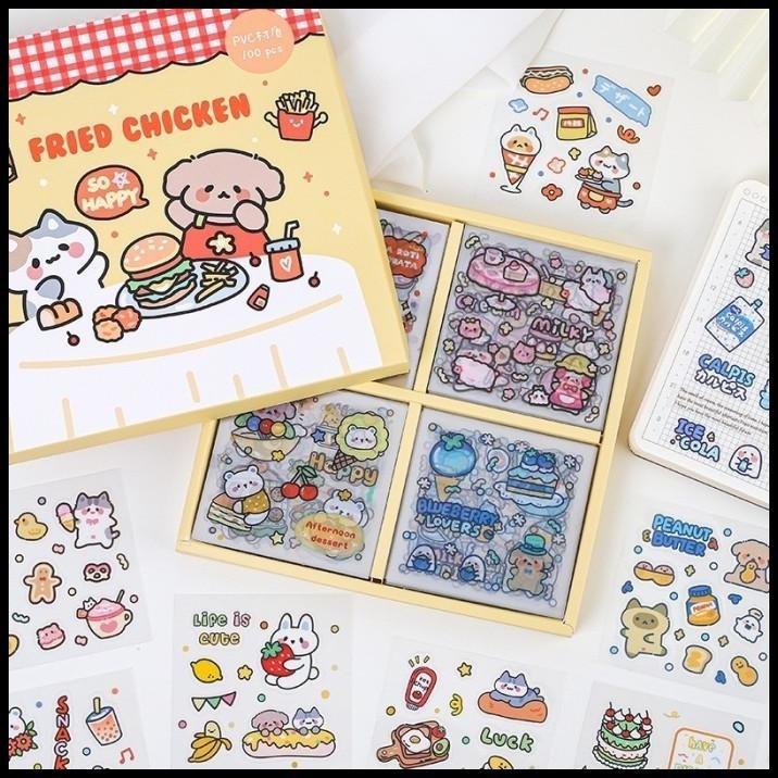 

TERBARU 100 LEMBAR STICKERS /BOX STICKER LUCU STIKER DECO TAHAN AIR GIRL CUTE !!!