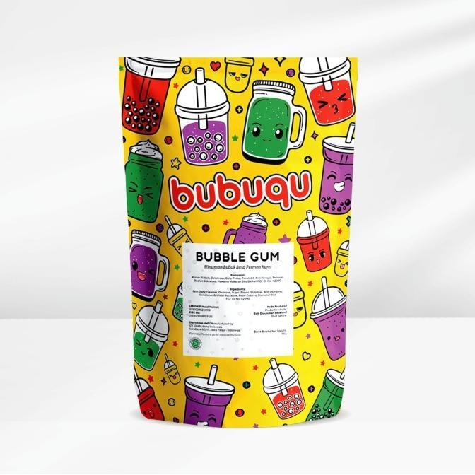 

READY STOCK BUBUQU POWDER DRINK BUBBLE GUM - BUBUK MINUMAN PERMEN KARET 1 KG !!!!!