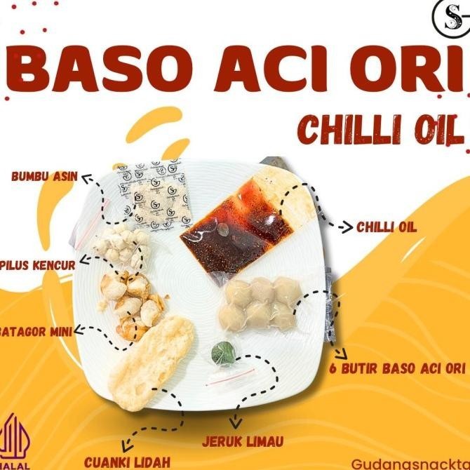 

READY STOCK 12 BUNGKUS BASO ACI [CHILLI OIL] PAKET USAHA DENGAN SAMBAL CHILLI OIL !!!!!