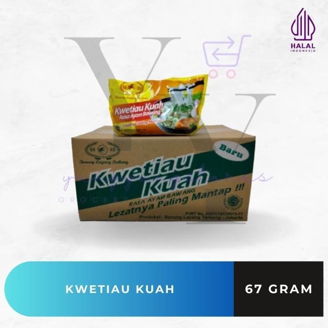 

BIG SALE 1 DUS ISI 20 PCS KWETIAU KUAH RASA AYAM BAWANG BURUNG LAYANG TERBANG !!!!!