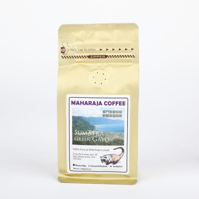 

Kopi Luwak Arabika Gayo 120G Box Wild Pure 100% Fresh Roast Maharaja