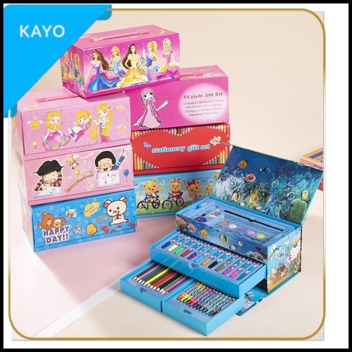 

BEST DEAL 54PSC|PENSIL WARNA,SET CRAYON SET,SPIDOL WARNA SET ALAT LUKIS, CAT AIR !