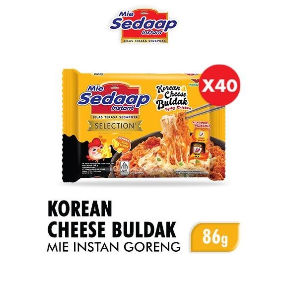 

READY STOCK SEDAAP MIE INSTAN GORENG KOREAN CHEESE BULDAK 86GR (ISI 40 PCS) !!!!!
