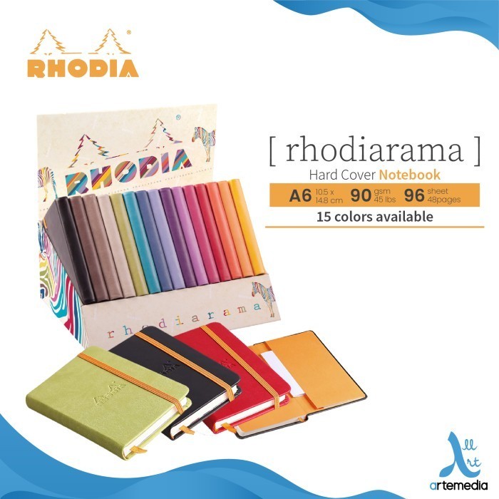 

Buku Catatan Rhodia Rhodiarama A6 Blank Paper Hard Cover Notebook