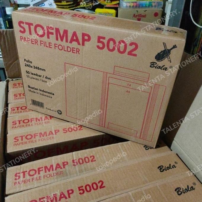 

stop map folio biola harga satu dus isi 50 lembar