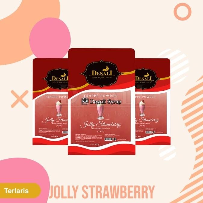 

BIG SALE DENALI POWDER JOLLY STRAWBERRY 800 GR | BUBUK MINUMAN STRAWBERRY 800G !!!!!