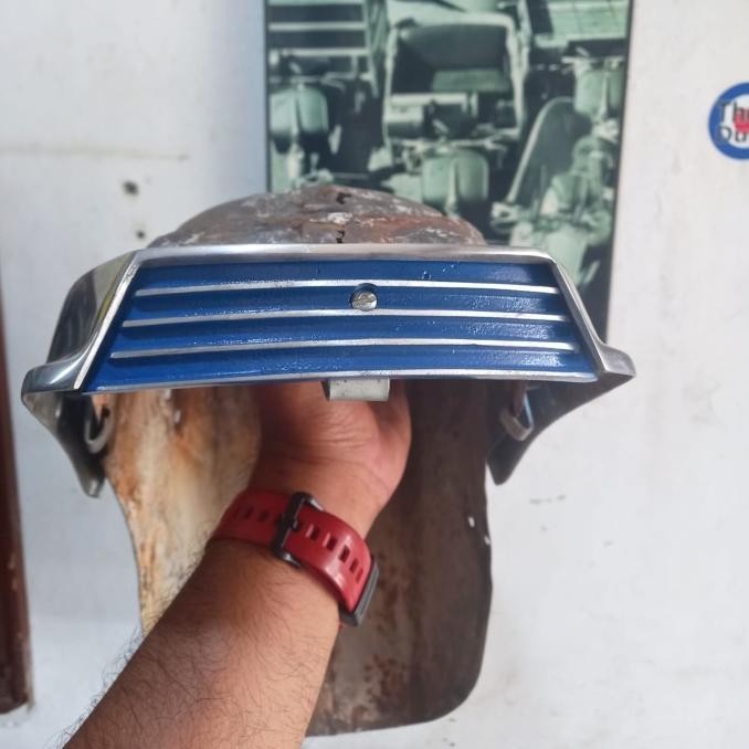 Bemper Spakbor Vigano Mexico Remade Vespa Super Sprint Gl (Biru Krum)