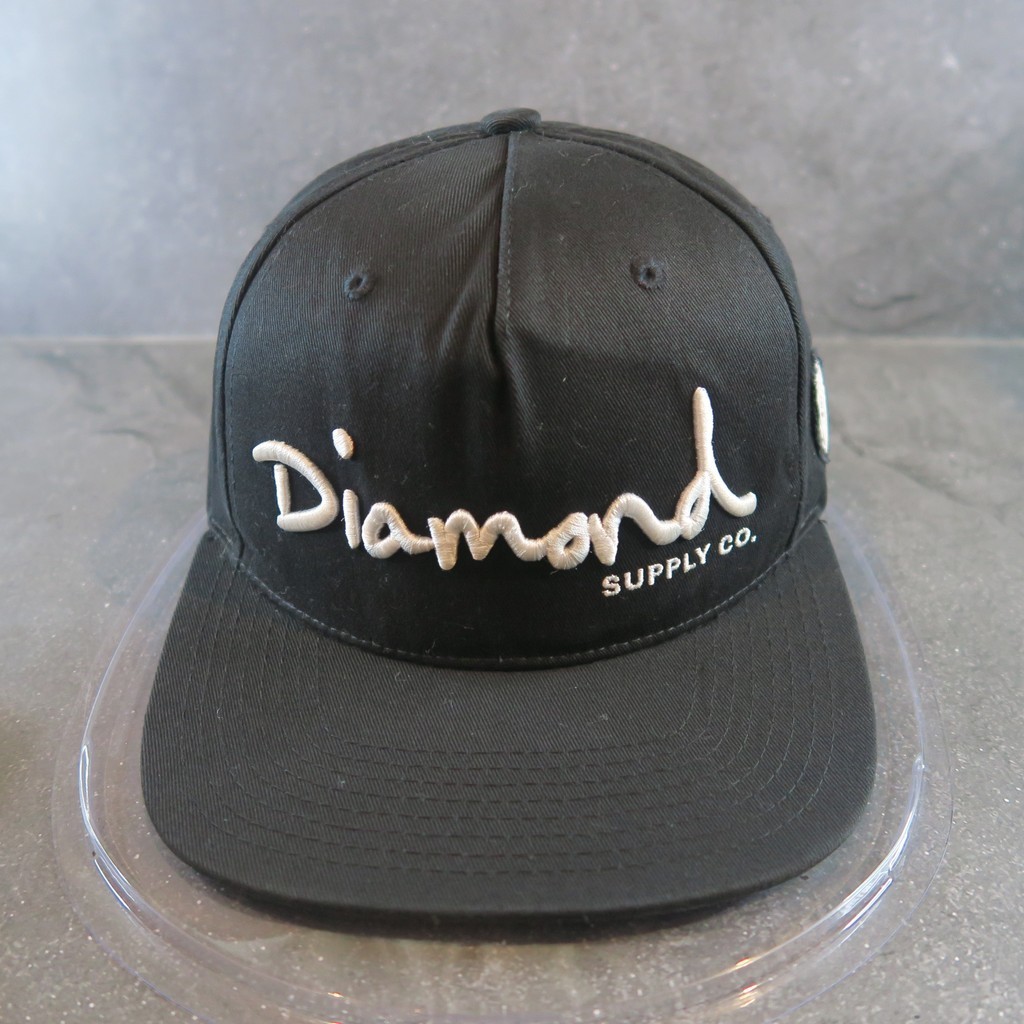 Topi Diamond Supply - Snapback Cap - Diamond Supply - Black - Script