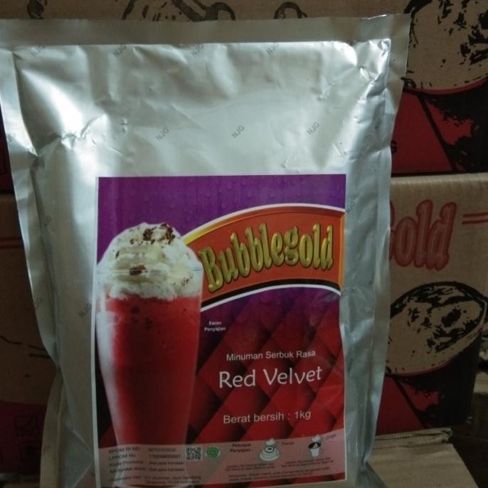 

NEW PRODUK BUBLE GOLD RED VELVET 1 KG/BUBUK MINUMAN/BUBUK POWDER/SERBUK MINUMAN !!!!!