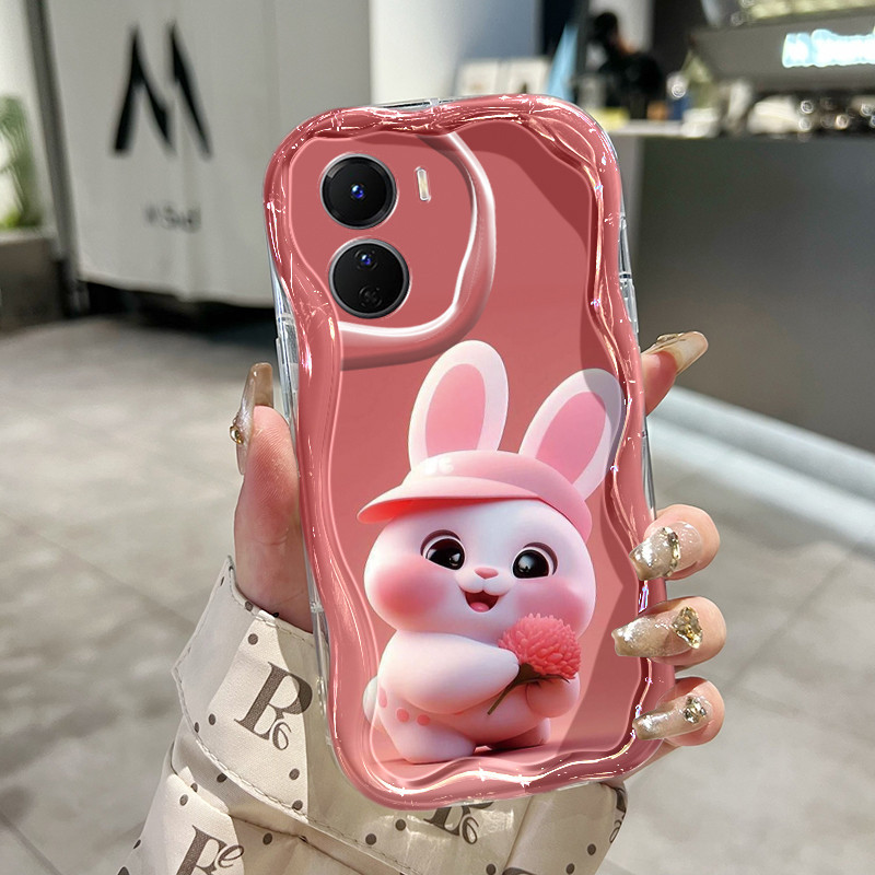 Casing Hp Untuk VIVO Y16 VIVO Y35 Y35 5G Y56 5G Case hp pola Casing kelinci lucu kartun kasing Anti 