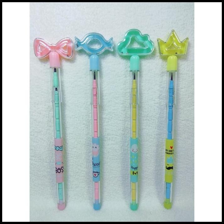 

DISKON PINSIL SAMBUNG KARAKTER BE THE BOSS MERK LANTU LT-1317 ISI 4 PCS !!