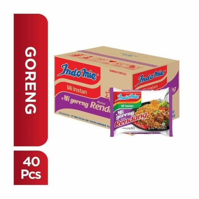 

BIG SALE INDOMIE GORENG RENDANG MIE INSTAN [91 G/ 40 PCS/ KARTON] !!!!!