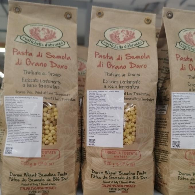 

TERBARU RUSTICHELLA D'ABRUZZO FREGOLA TOSTATA 500GR PASTA !!!!!