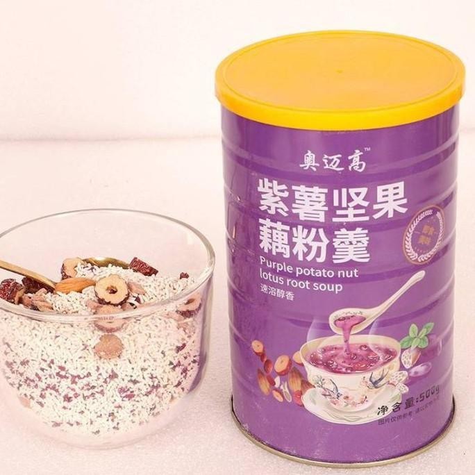 

READY STOCK TOPERLE12 LOTUS ROOT POWDER PURPLE POTATO NUT LOTUS ROOT SOUP BUBUR !!!!!