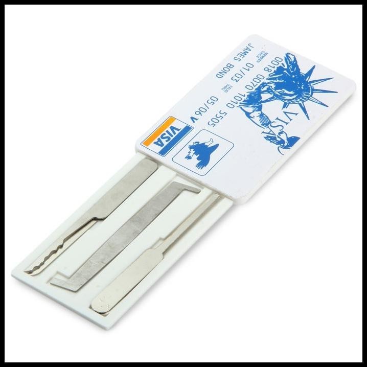

GRATIS ONGKIR CREDIT CARD LOCK PICK SET - WHIITE !!!!!!