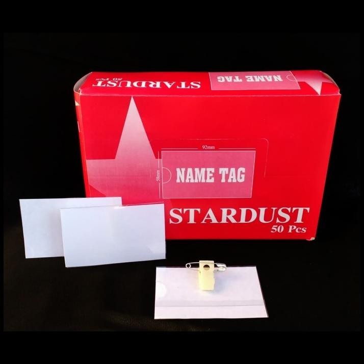 

GRATIS ONGKIR NAME TAG STARDUST 1 PAK ( 50PCS ) !!!!!!