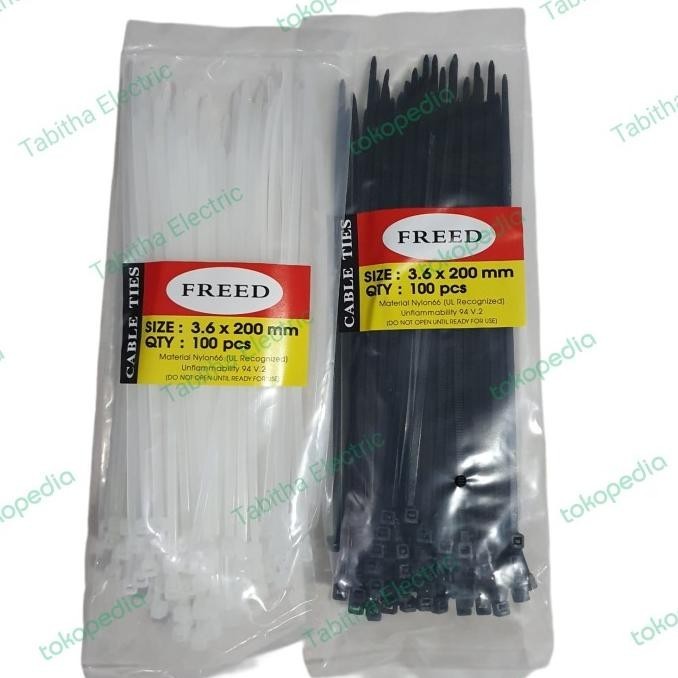 

Kabel Ties 20Cm Nylon Warna Putih/Hitam Merk Koss Isi 10Pak Premium Murah Baru