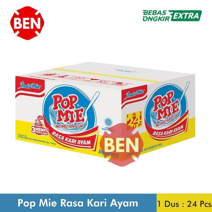 

BIG SALE POP MIE RASA KARI AYAM 1 DUS ISI 24 PCS CUP - POPMIE KUNING MURAH !!!!!