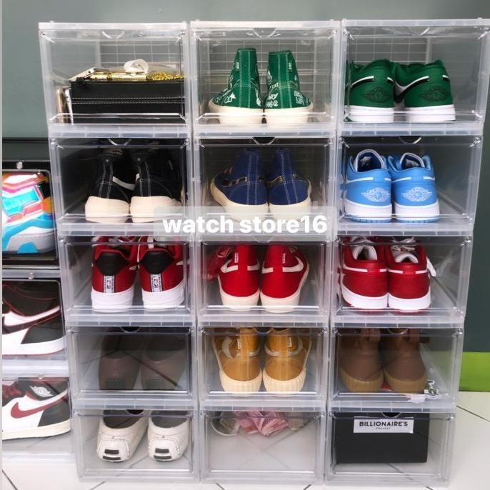box sepatu transparan