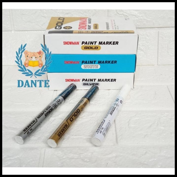 

HOT DEAL SPIDOL SNOWMAN PAINT MARKER PERMANENT NO. SP ( WHITE SILVER GOLD ) !!!