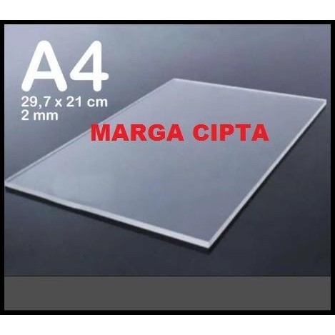 

TERMURAH AKRILIK A4 LEMBARAN 2MM ACRYLIC 2 MM BENING TRANSPARAN MARGA CIPTA !!!