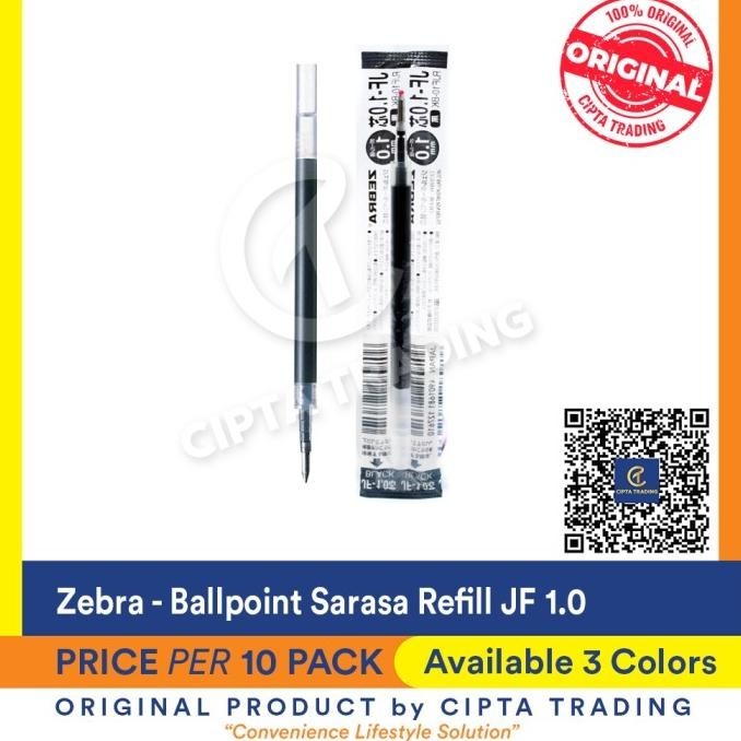 

Ballpoint - Zebra - Sarasa Jf Refill Size 1.0 (Pack Of 10) | Casmenon