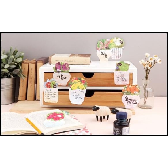

TERMURAH STICKY NOTE MEMO KAWAI FLOWER POT COME AND BUY 819-34 !!!