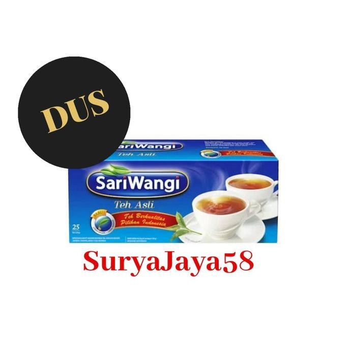 

Teh Celup Sariwangi Unilever Isi 25 Kantong/ 25Bags |Dus/Karton