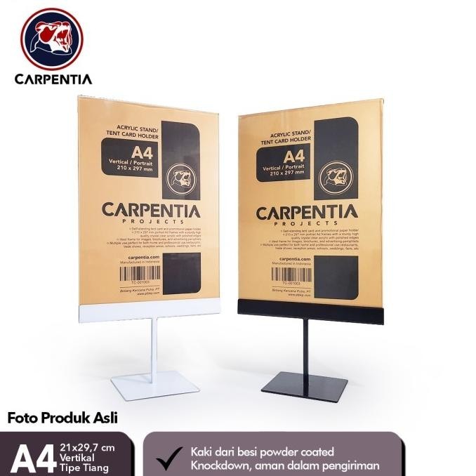 

Carpentia Stand Akrilik Kaki Besi /Tiang A4 Vertikal 21X29,7Cm /Brosur Kualitas Premium