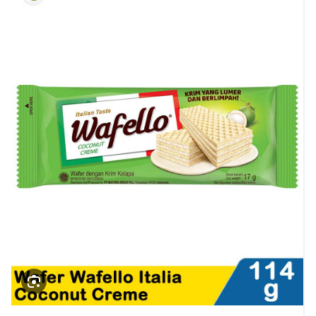 

Wafello Wafer Italia Coconut Creme 110 gr Original