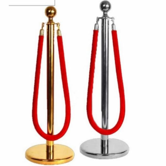 

Tiang Antrian Bulat Tinggi 95Cm / Tiang Pembatas / Tiang Antrian Premium Murah Baru