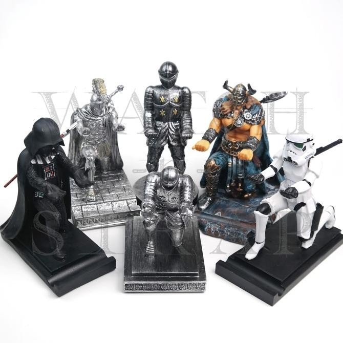 

Pen Holder Knight Roman Trooper Dark Lord Figurine Desk Organizer Kualitas Premium