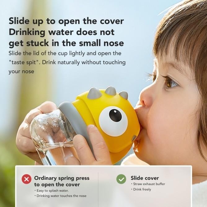 Bc Babycare Mini Sippy Cup Handle Botol Minum Sedotan Anak Bayi 80Ml Gamourita