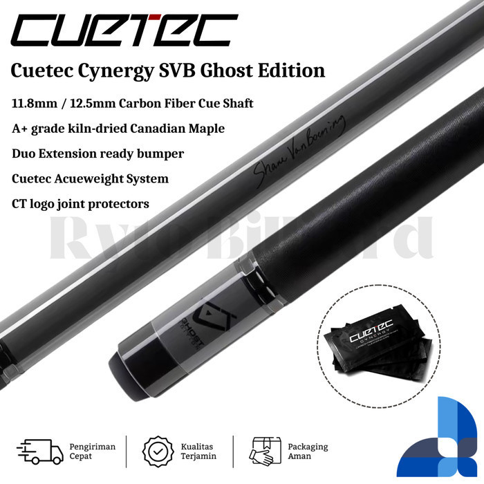 CUETEC SVB GHOST EDITION CUETEC CYNERGY STICK BILLIARD - RYTO BL