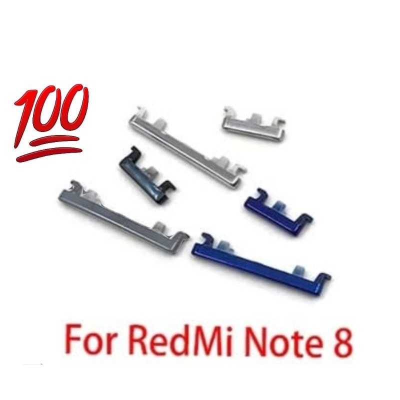 Tombol Luar Xiomi Redmi Note 8 Original/Power On Off Volume