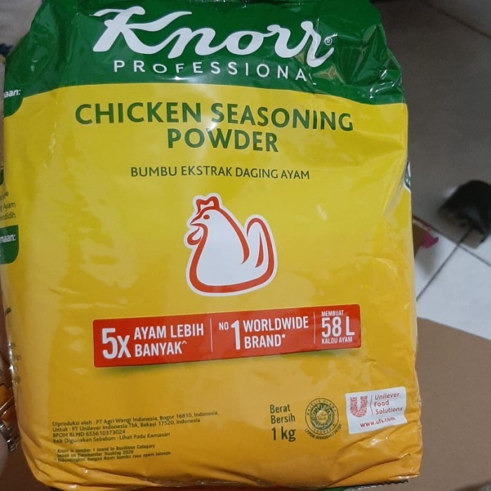 

Adlian Knorr - Chicken Seasoning Powder 1Kg / Bumbu Ekstrak Daging Ayam 1Kg