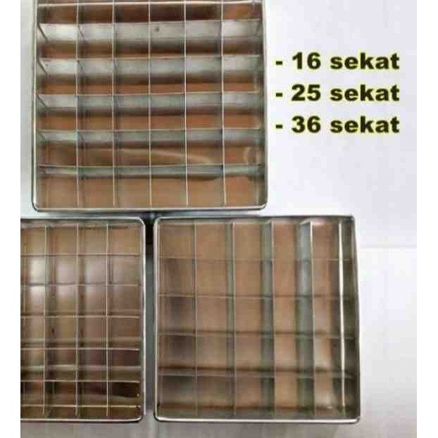 

Adlian Loyang Kotak Sekat / Loyang Brownies / Loyang Bolu Potong