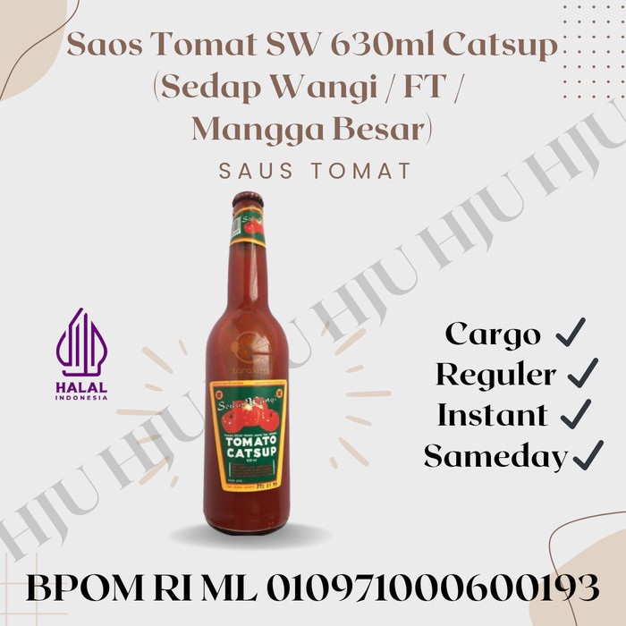 

Saos Tomat Sw 620Ml (Sedap Wangi / Ft / Mangga Besar)
