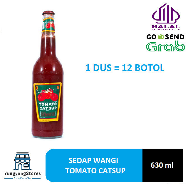 

1 Dus Isi 12 Botol Saus Tomat Sedap Wangi Catsup Botol 630 Ml