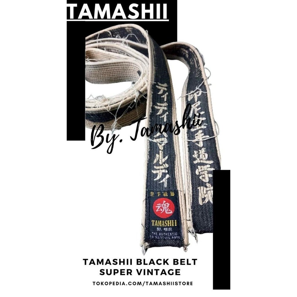 SABUK HITAM BELADIRI, BLACK BELT, SABUK HITAM TYPE VINTAGE, KARATE,TAEKWONDO,JUJITSU,AIKIDO,DLL. GT