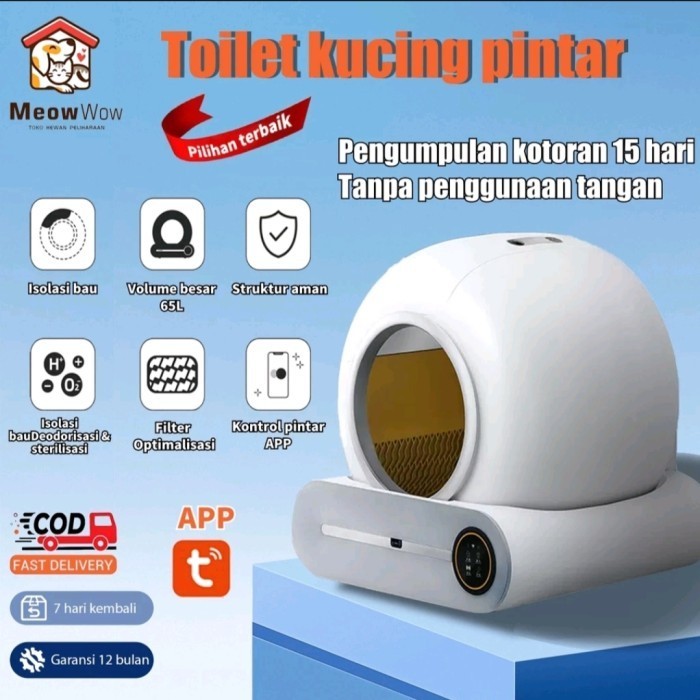 

Toilet Kucing Pintar Cat Litter Box Berkualitas