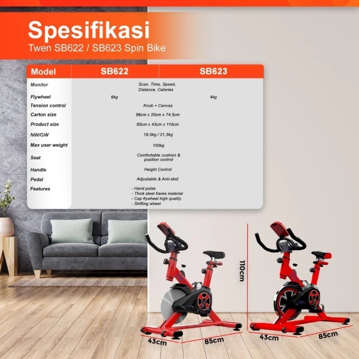 

Speda Statis Spinning Bike Fitness