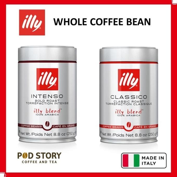 

Illy Coffee Ground Coffee & Whole Coffee Bean Kopi Premium Italia