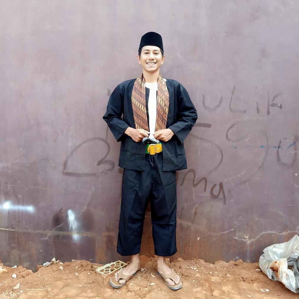 XCV Baju Pangsi Dewasa Setelan Sabuk Peci Selendang Baju Pangsi Lengkap Baju Pangsi Dewasa Baju Pang