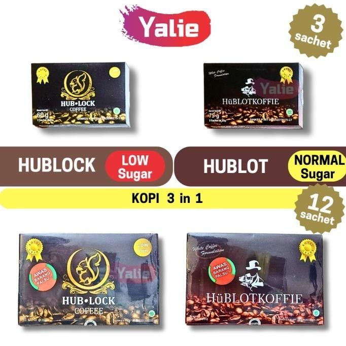

Hublock Coffee Hublot Morgan Low Sugar White Kopi 3In1 Instant Diet