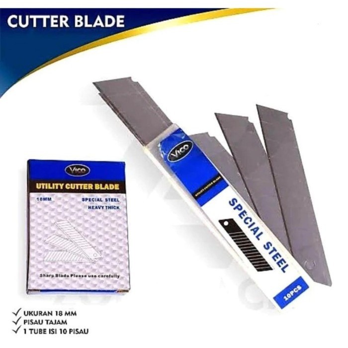 

Refill Isi Pisau Cutter Vico Besar 10Bj - Serep Serap Cuter Isi Cutter Star