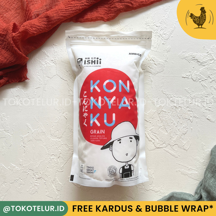 

Dry Shirataki Rice (Beras Shirataki Kering) 1Kg