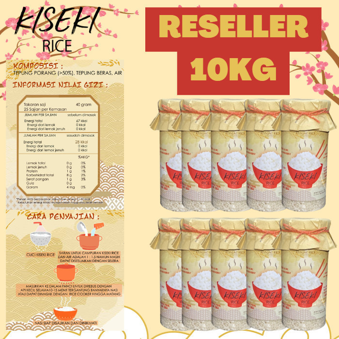 

Shirataki Rice Porang Konnyaku Beras Rendah Kal
