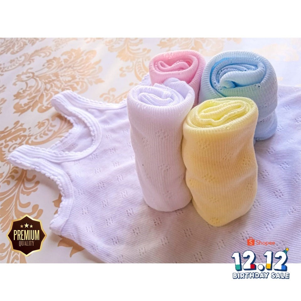 LekaPeka - SINGLET ANAK PUTIH - Kaos Dalam Bayi Kaus Singlet Baby Newborn Murah Medan